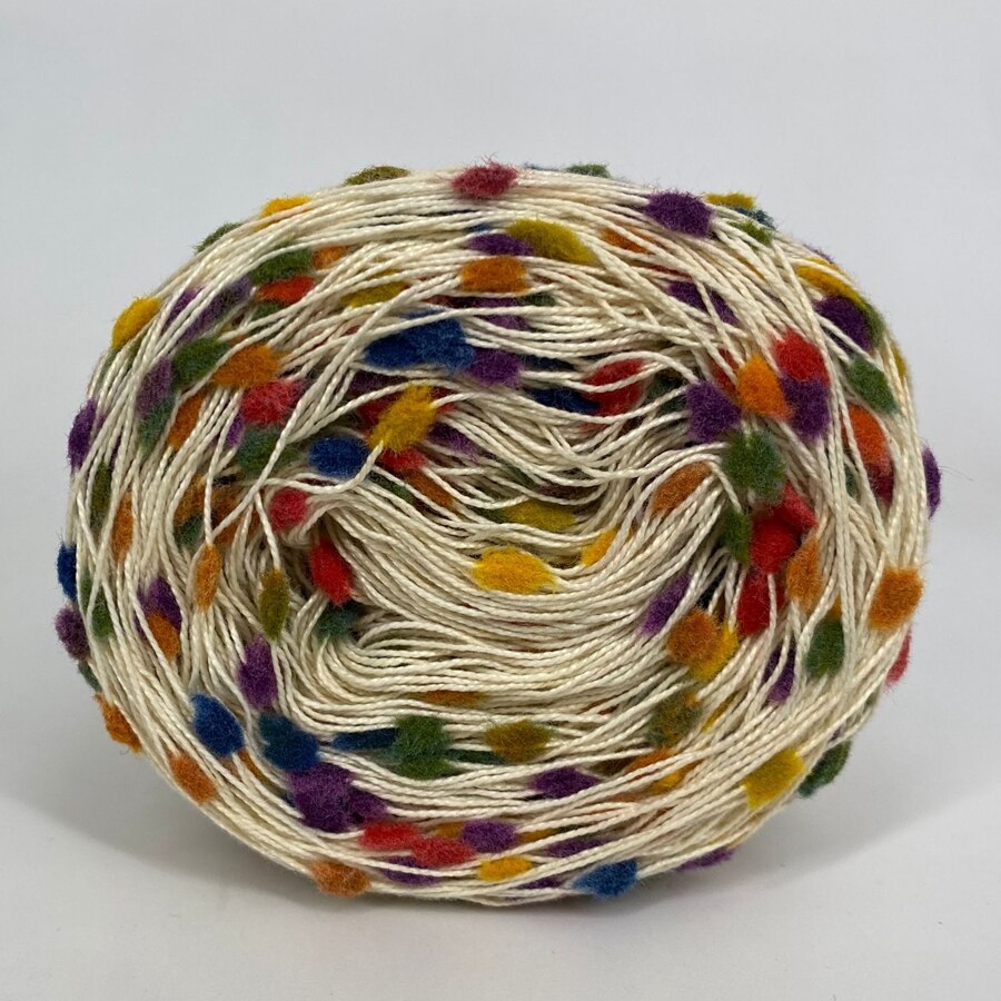 Japan Trendy Multi-color Fancy Knot Yarn 50 G Anti-pilling Polyester Blend Handknitting Yarn for Hand Crocheting Scarf Sweater: L001