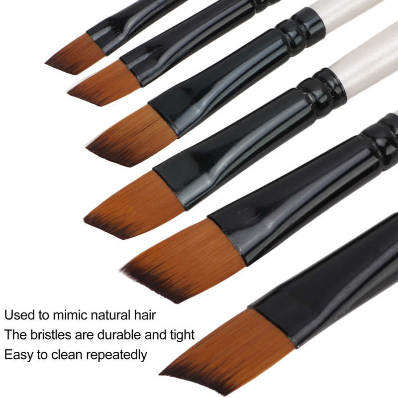 Stylo de peinture artistique, brosse en Nylon confortable pour débutant et pour peinture acrylique pour peinture à l&#39;huile