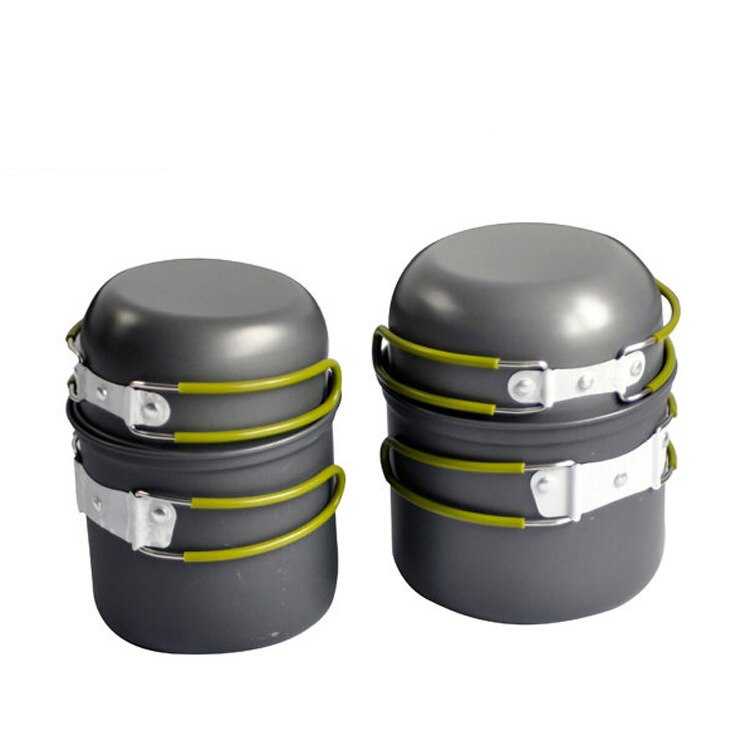 Outdoor Cookware Set Portable Set of Four Sets of Net Bags Durable Outdoor Picnic Cookware Cookware 3