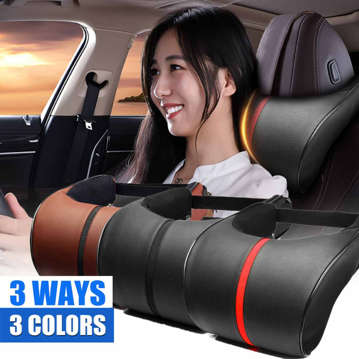 Stoel hoofdsteun Travel Rest Neck Kussen voor Tesla Model 3/Y