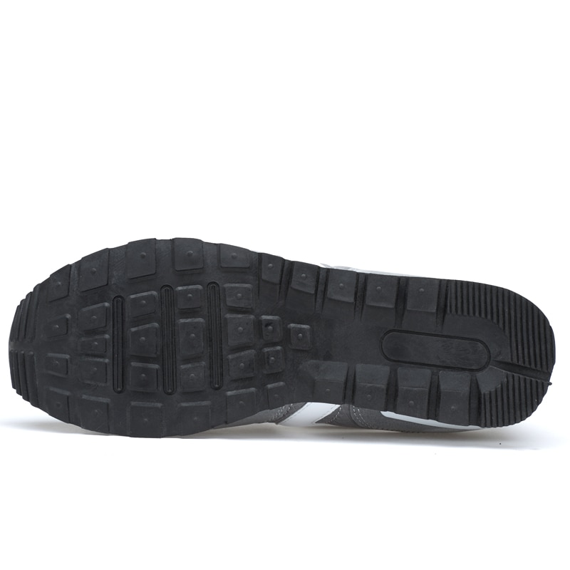 Soft Suede Leather Men Running Shoes Lifestyle Spring Men Sneakers Hard Sole Light Running Sports Shoes