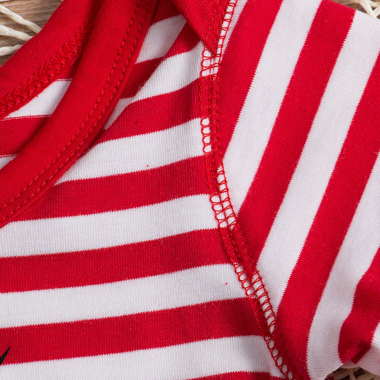 Striped Letter Infant Baby Boy Cotton Bodysuit the baby with the power Short Sleeve Bodysuit Clothes Outfits