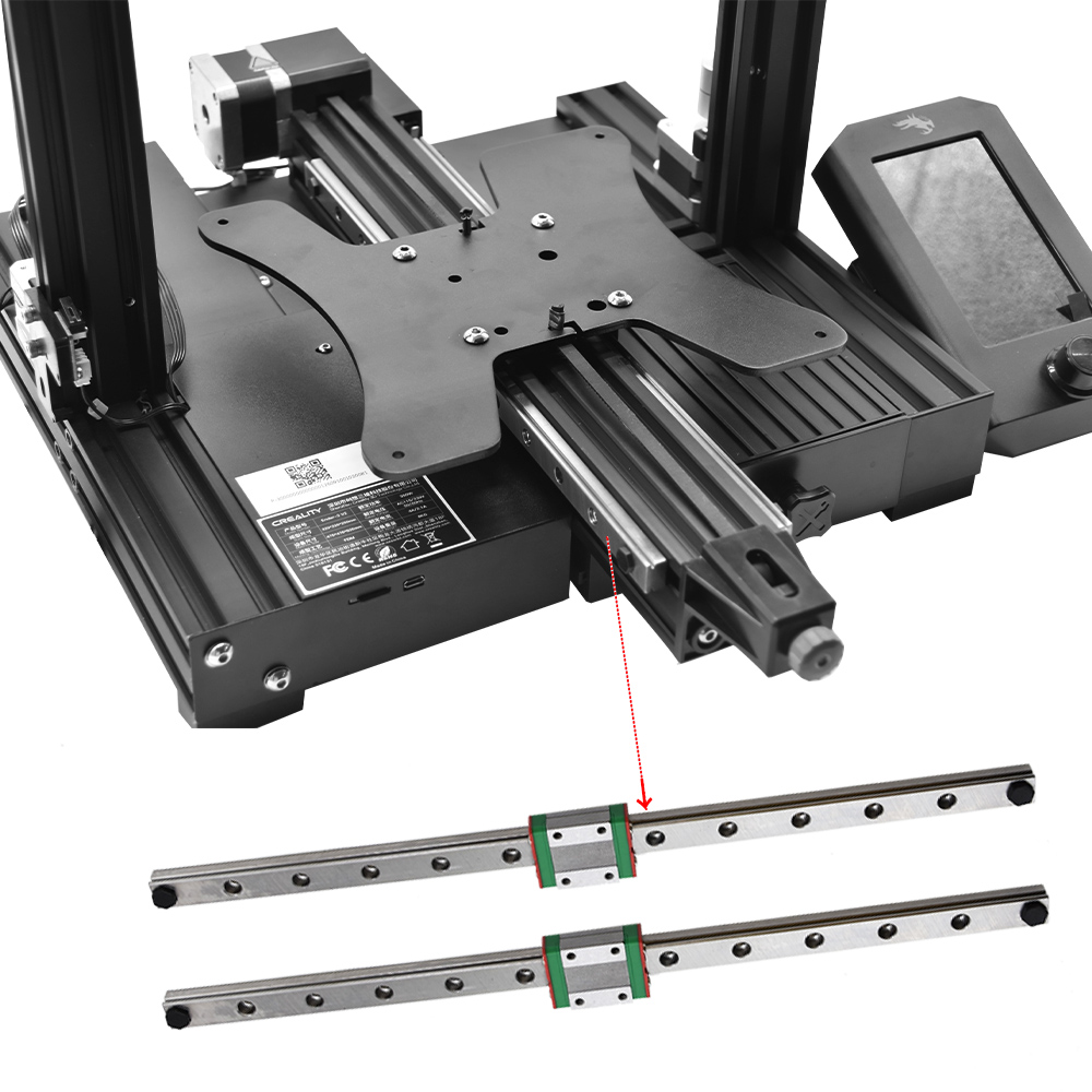 Kit de Rail linéaire axe Y pour pièces d'imprimante 3D Ender-3/Ender 3 V2 Ender3 Pro Dual MGN12H 300MM, nouvelle mise à niveau