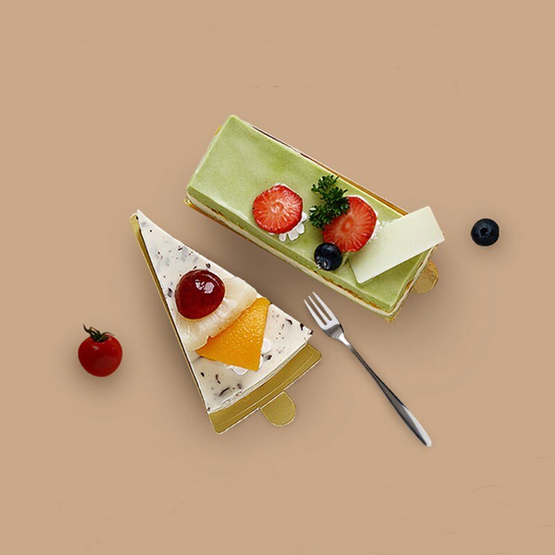 Gouden mousse kartonnen basis mousse papieren taartvorm houder rechthoekige basisplaat bakgereedschap 100 stuks/partij