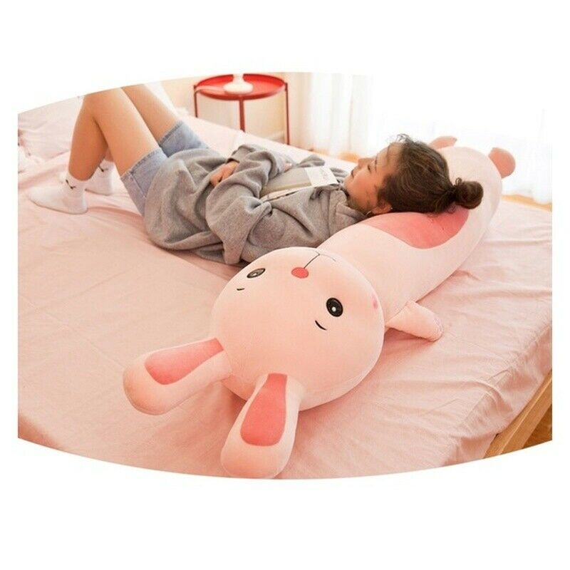 Cilindrische Cartoon Dier Kussen Konijn Aap Lui Knuffel Kinderen Pop