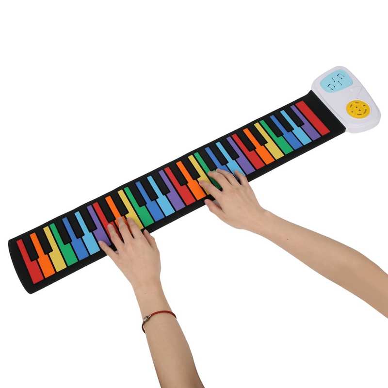 Piano Flexible enrolladas de varios colores para principiantes estudiantes avanzados para niños
