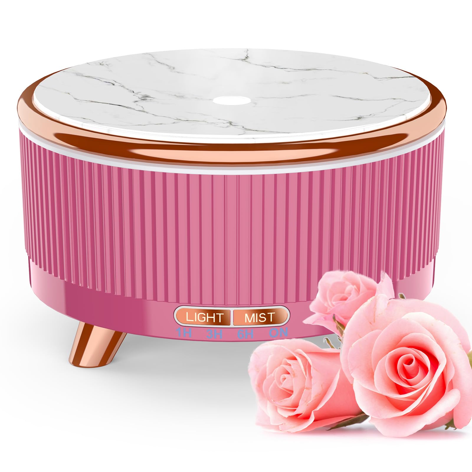 Diffusers voor etherische oliën Grote kamer, aromatherapie-diffuser van 500 ml: Roze / AU