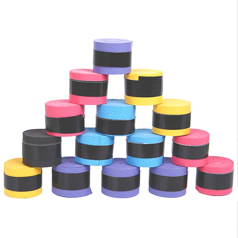 5 stuks droge tennisracket grip antislip zweetabsorberende wikkels taps badminton grips racket vibratie overgrip zweetband sport