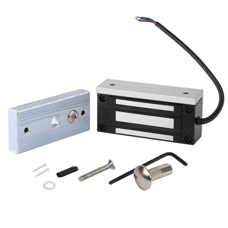 Single Door Electronic Electromagnetic Door Lock Magnetic Lock 60KG /100Lbs For Home Access Control Showcase Cabinet Glass Goor