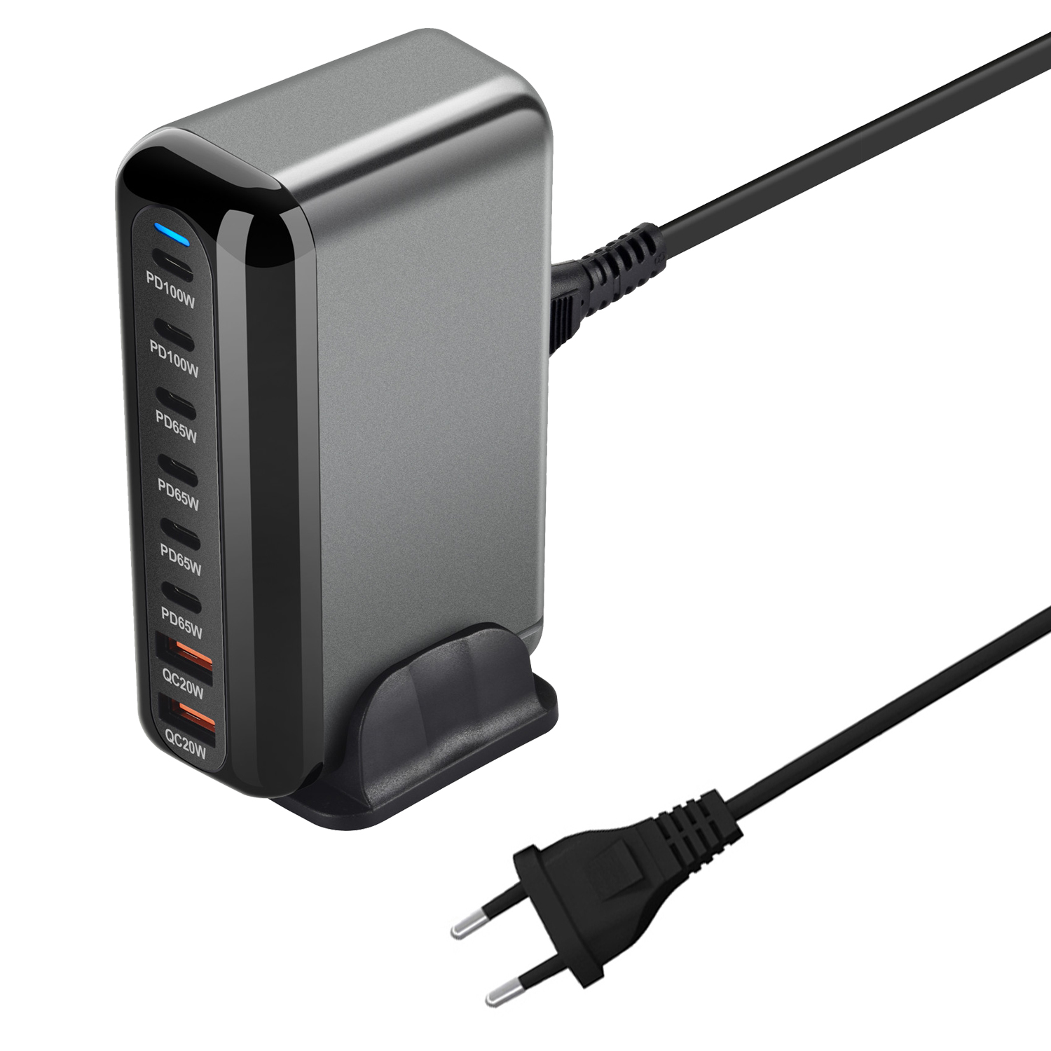 cargador rápido GaN de 500W y 8 puertos 4,0 3,0 tipo C PD cargador USB portátil QC4.0 3,0 cargador rápido para ordenador portátil IPhone16 15 14 13: IL
