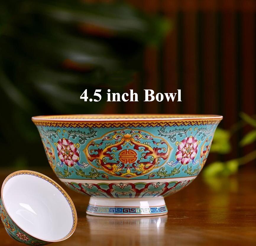 4.5/6 inch Jingdezhen Ceramic Tableware Bone china Noodle Bowl Home Soup Rice Bowls Chinese Dinnerware Kitchen Accessories: 1PC 4.5inch Bowl