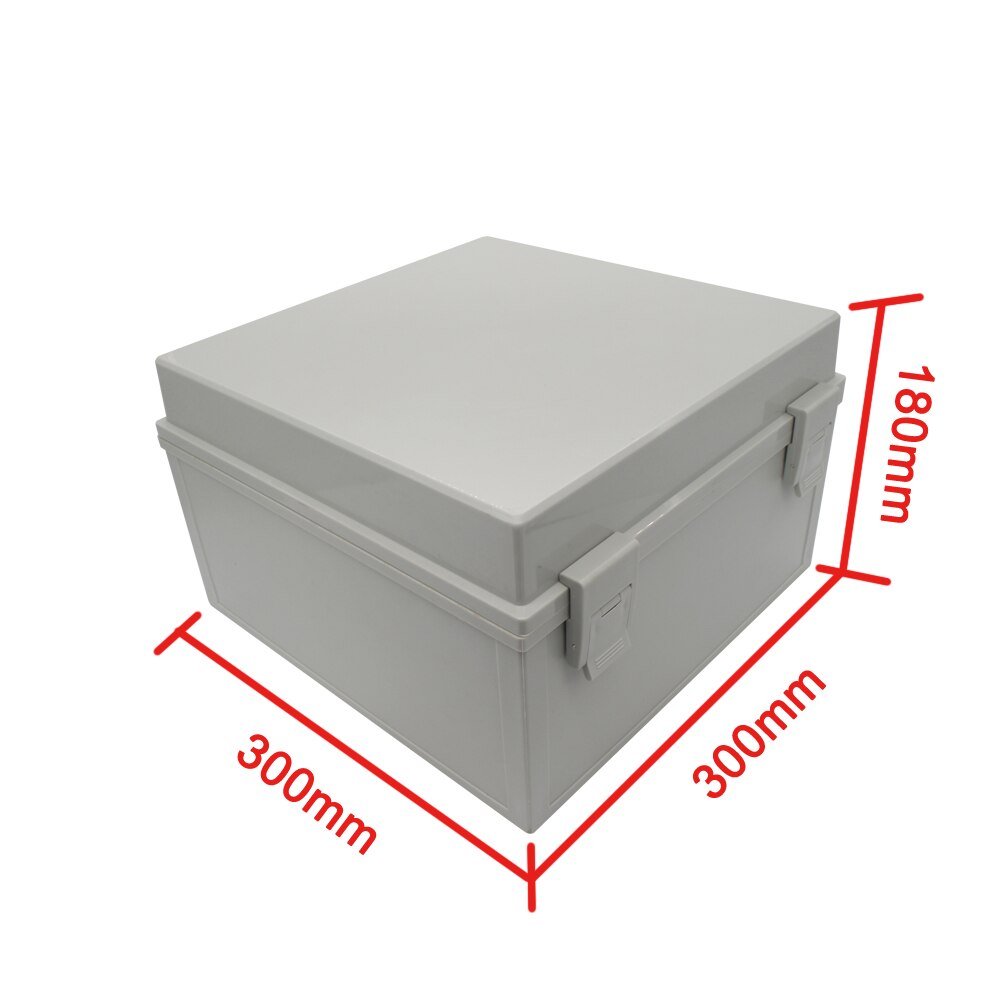 Waterproof 300*300*180mm Plastic Electronic Project Box Enclosure Cover Case with Base Board
