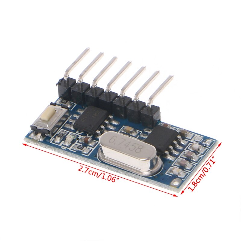 433 MHz RF Ontvanger Leren 1527 Code Decoder Module 433 MHz Draadloze 4 Kanaals Uitgang Voor Afstandsbediening