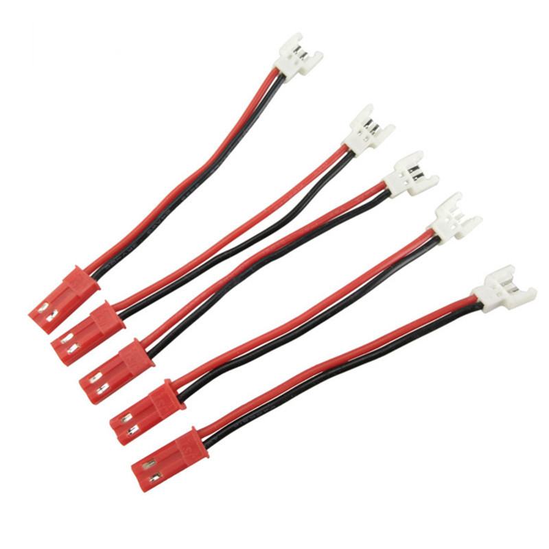 5Pcs Opladen Connector Kabel Voor Syma X5C Udi U818 Mjx X400 Jst Lijn Poort Voor 3.7V Lipo Batterij onderdelen Conversie Lijn