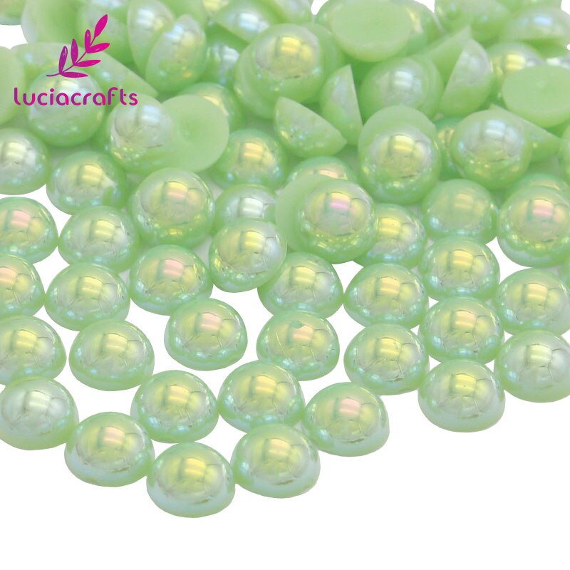 ! 5mm veelkleurige abs imitatie parels kralen halfronde parel nagelkunst telefoon schoenen accessoires 500 stuks  f0108
