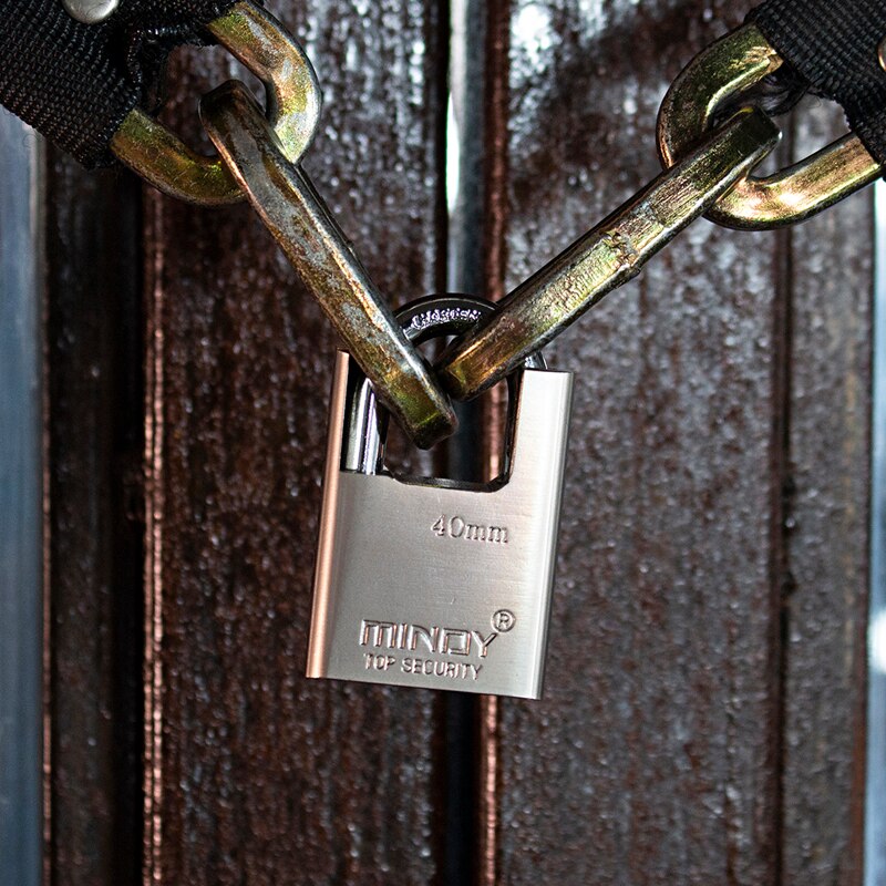 Top Security Solid Lock Door Gate Anti-Theft Heavy Duty Lock with 4 keys Shrouded Hardened Steel Padlock Waterproof Antirust