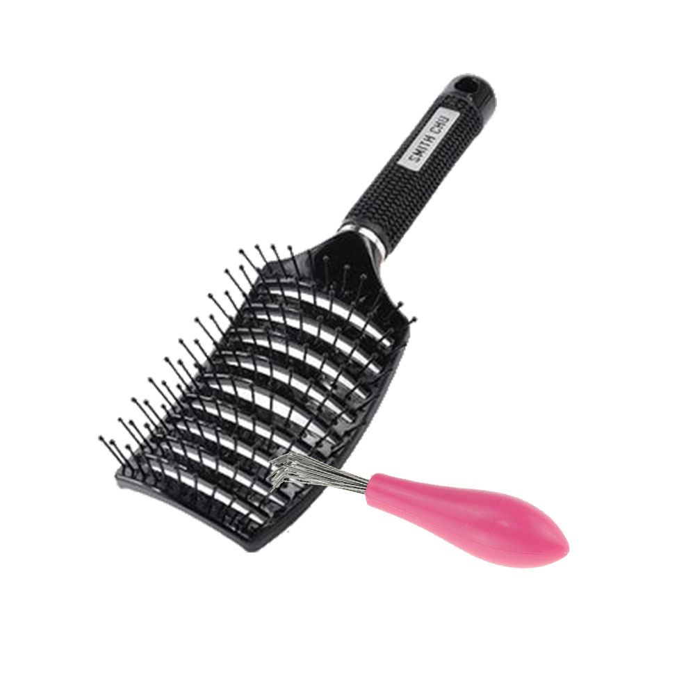 Hair Brush Comb Cleaner Embedded Tool Plastic Cleaning Removable Handle