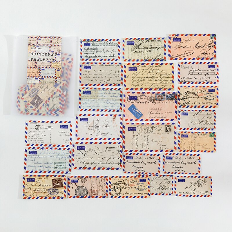 40 pz/pacco Vintage ▾ inglese letteratura lettere adesivi retrò etichetta etichetta adesiva per Scrapbooking spazzatura regalo decorazione di cancelleria: 5