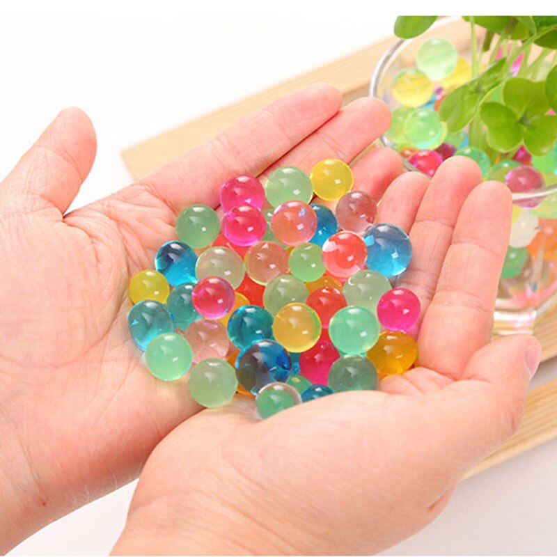 10000 st /20 påsar odlingsbollar geléfärgade vattenpärlor för plantering av blommor/bröllopsheminredning hydrogel