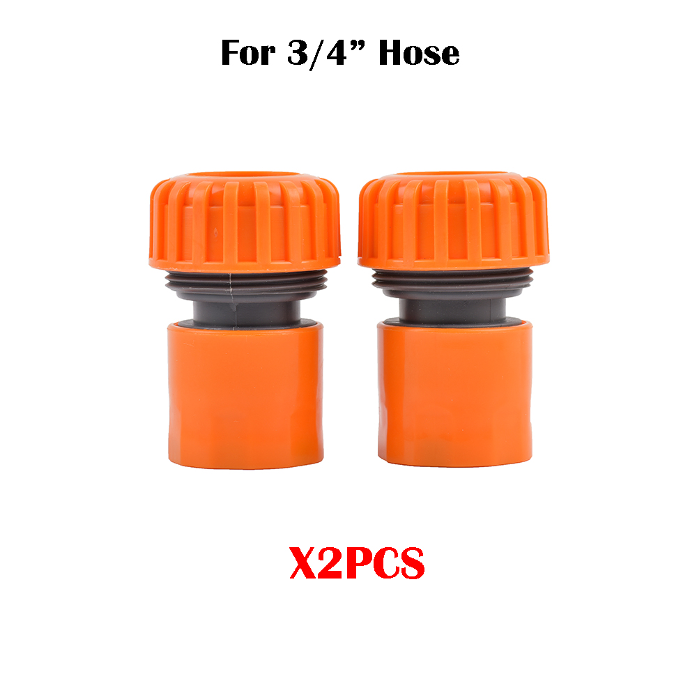 2-Way Garden Tap Water Splitter Female 1/2 3/4 Garden Hose Y Splitter Watering Adjustable Switch: Clear