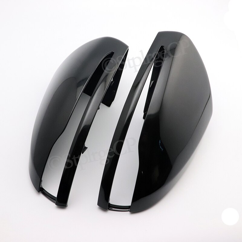 Cubierta de espejo retrovisor de coche, embellecedor LHD negro brillante para mercedes-benz Clase C W205 Clase E W213 glc-class X253 Clase S W222 ABS: Default Title