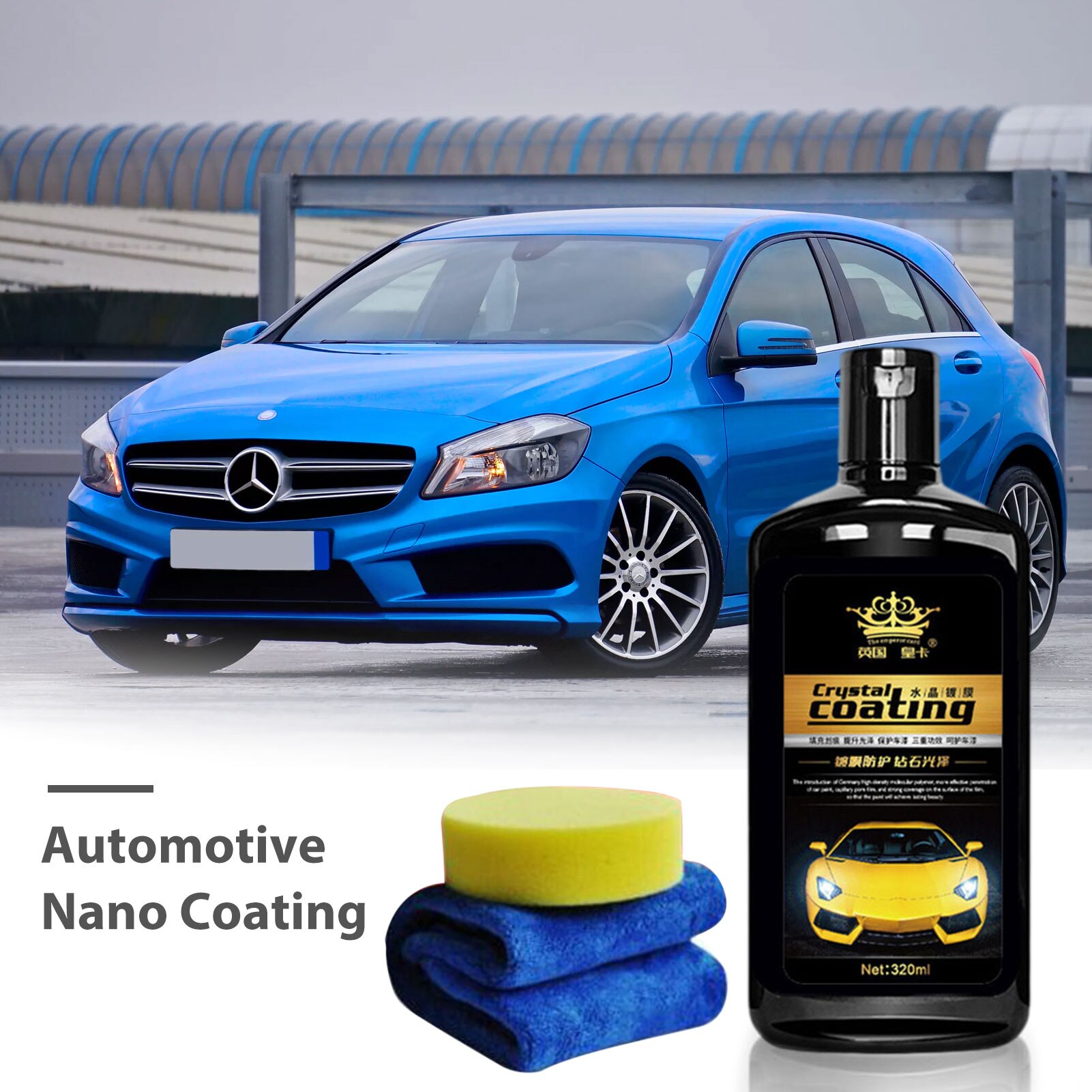 320ML Automotive Ceramic Nano Coating Liquid Coating Nano Hydrophobic Layer Polishing Paint Coating Agent