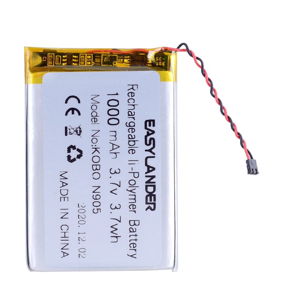 3.7V 1000Mah Oplaadbare Li Polymer Li-Ion Batterij Voor Mp4 Pad Diy Bluetooth Kobo N905b, Kobo N905, kobo N905c