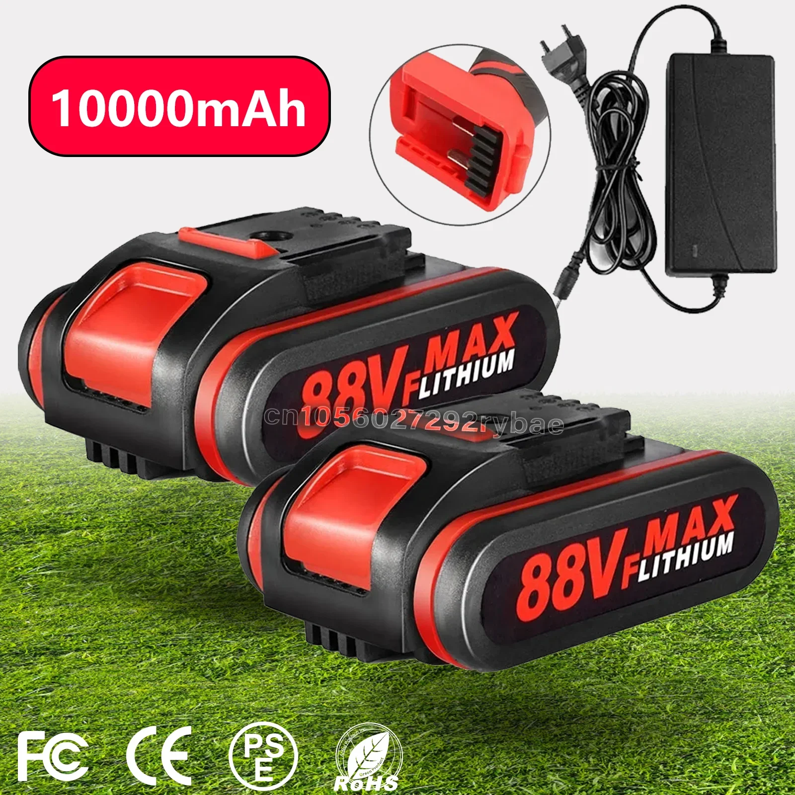 18V/21V 10000mAh wiederaufladbarer Li-Ion-Akku für elektrischen Sägenschlüssel Akku-Säbelsäge für 36VF 48VF 88VF Worx-Akku