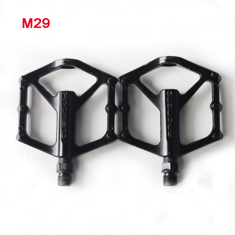 PROMEND Bicycle Pedals Anti-slip DU Bearing MTB Pedal Ultralight Road Bike Pedal Wide Platform R29 M27 Pedals Bike Accessories: WHITE