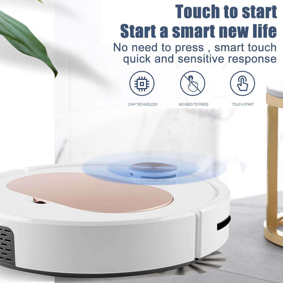 Smart Robot Vacuum Cleaner Disinfection For Hard Floors & Carpet App Control Vacuum Cleaner Home Wireless Sweeping Robot Sweeper