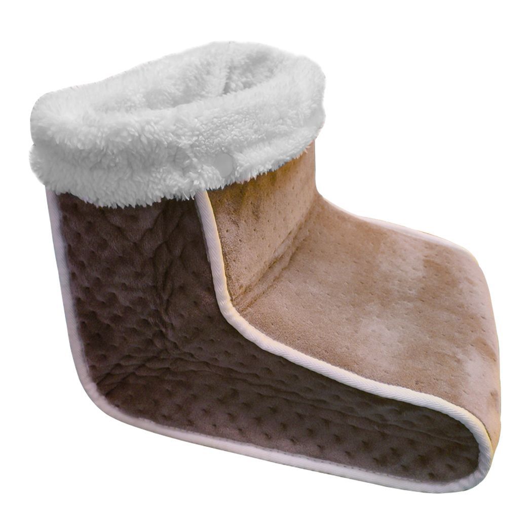 6 Level Electric Foot Warmer 4 Levels Timer Feett Heating Pad for Bed, Feet, Cramp, Office/Home: Brown / PSE 100V