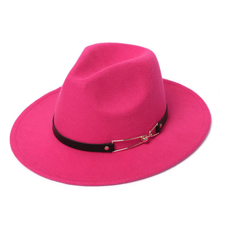 Zimowe filcowe kapelusze Fedora męskie imitacja wełny kościelna moda jesienna szerokie rondo topowe kapelusze damskie filcowy kapelusz: Ciemnoszary