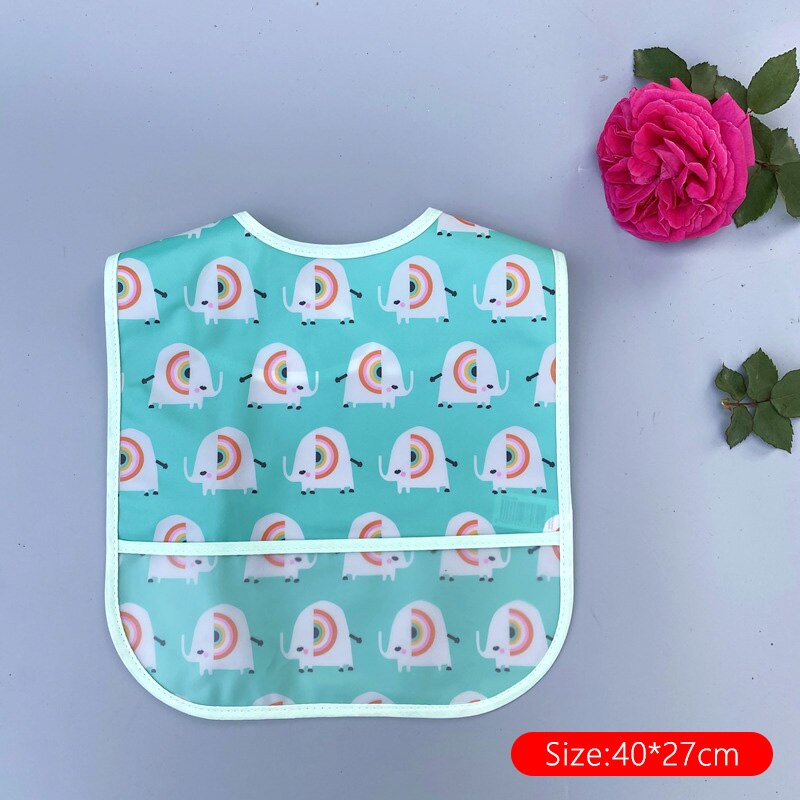 Wasserdicht Karikatur Waschen-freies EVA Bandana Fütterung Lätzchen für Baby Kleinkind 1 ~ 6 Jahre alt Baby Junge Mädchen zeug Spucktuch Kleinkind Schal: Elefant-M