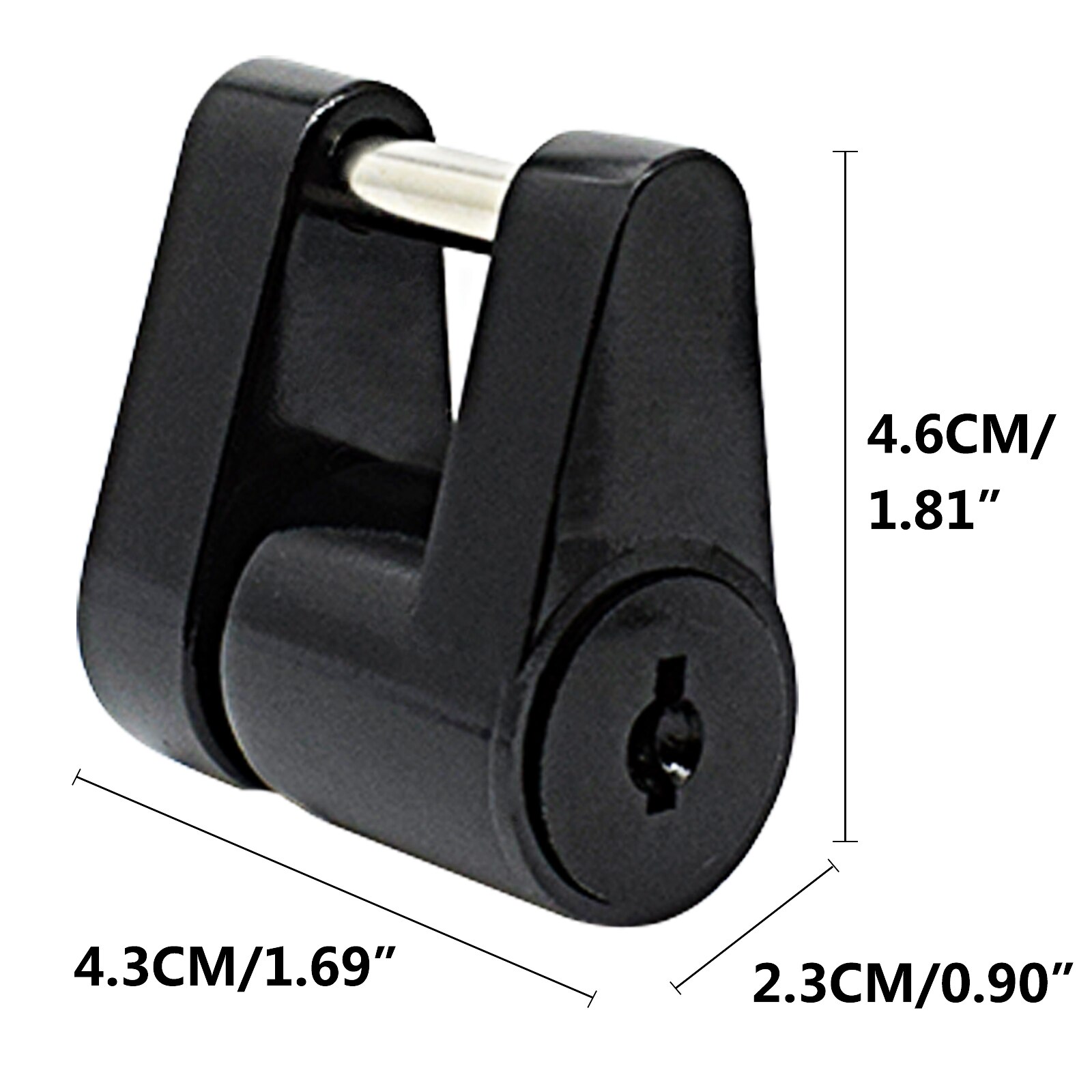 Durable Hook Lock Tongue Locks Trailer Hitch Lock Anti-theft Trailer Coupler Padlock Repalcement Parts Heavy-Duty Hook Lock