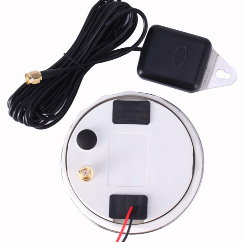 85Mm Gps Snelheidsmeter Voor Boot Auto Motorjacht Met Gps Antenne Tft-scherm Waterdichte Kilometerteller Verstelbare Trip Odo Cog voltmeter