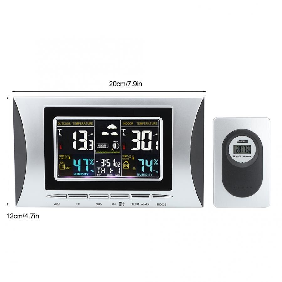 Digital Weather StationTS-102G LCD Digital Thermometer Hygrometer Temperature Barometer Forecast Calendar Time Clock