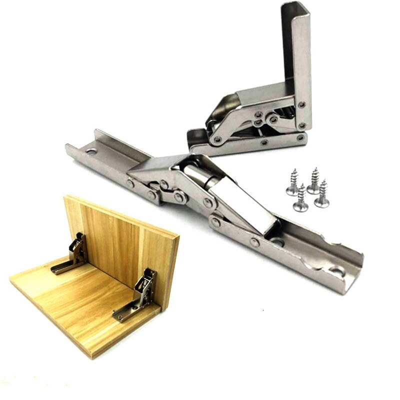 2 Stuks 90 Graden Vouwen Plank Scharnier Beugel Tafel Houder Scharnier Meubels Accessoires Vouwen Planken