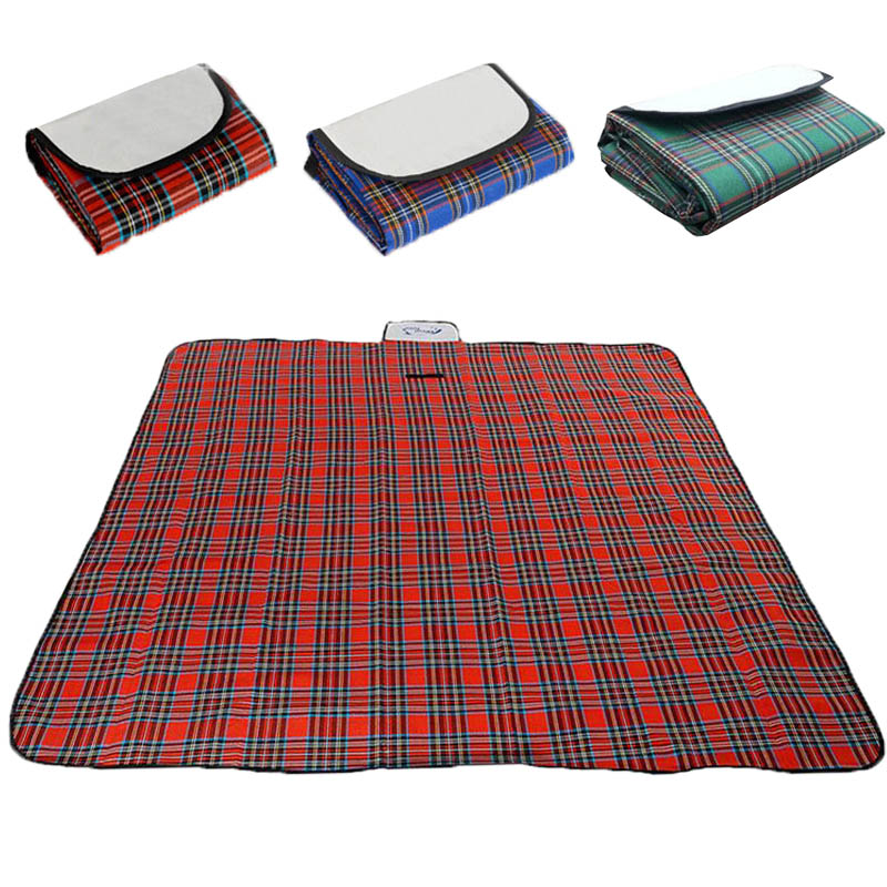 picknick decke,Camping Picknick matt tragbare Strand decke wasserdichte feuchtigkeit beständige karierte Decke Strand matt wandern reise faltbare Schlaf matt