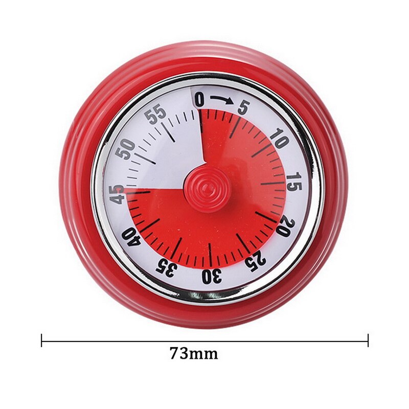 Magnetic Bottom Reminder Count Down Kitchen Timer Dial Cooking Timer Retro Mechanical Clockwork Digit Pointer Portable Clock&7