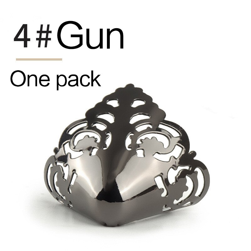 1Pair Shoes Toe Protection DIY Toe-Head Metal Material Shoes Clips for Decorations High Heels Shoe Broken Repair Accessories: NO.4 Gun