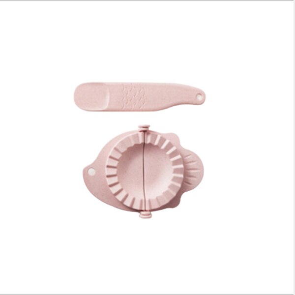 Dumpling Mold For Modeling Dumplighs DIY Dumpligh Maker Tool Wheat Straw Jiaozi Mold For Baking Kitchen Gadgets Accessories: Pink  Dumpling Mold