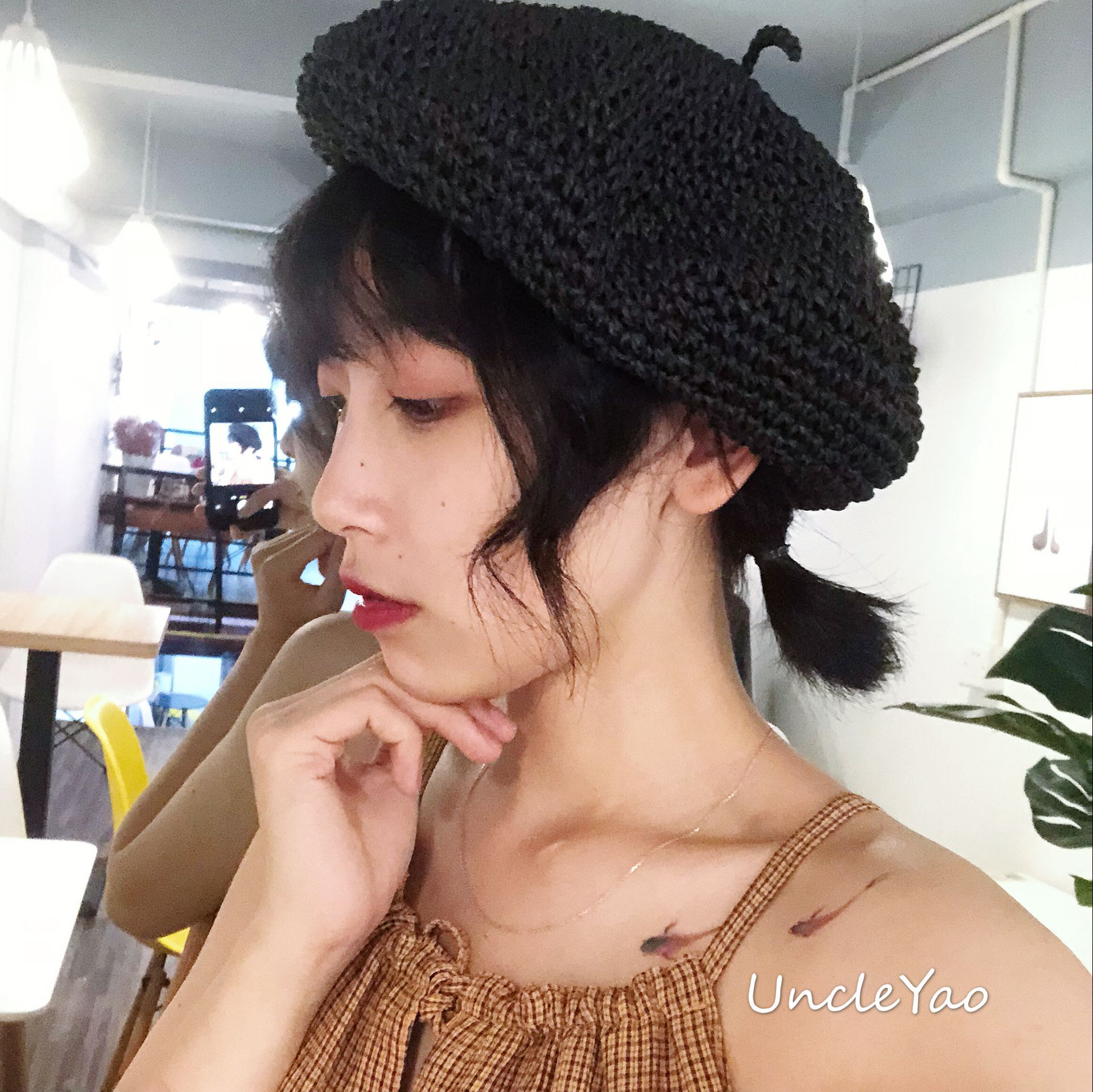 Adjustable Weave Beret Straw Hats For Women Summer Breathable Travel Beach Sun Hat Casual Artist Caps Chapeau Femm