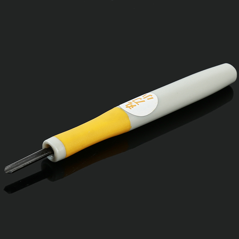 Rubber Stamp Cutting Carving Tools Set DIY Manual Crafts Carving Chisel Sculpture With 5 Blades Safe Hand Tools