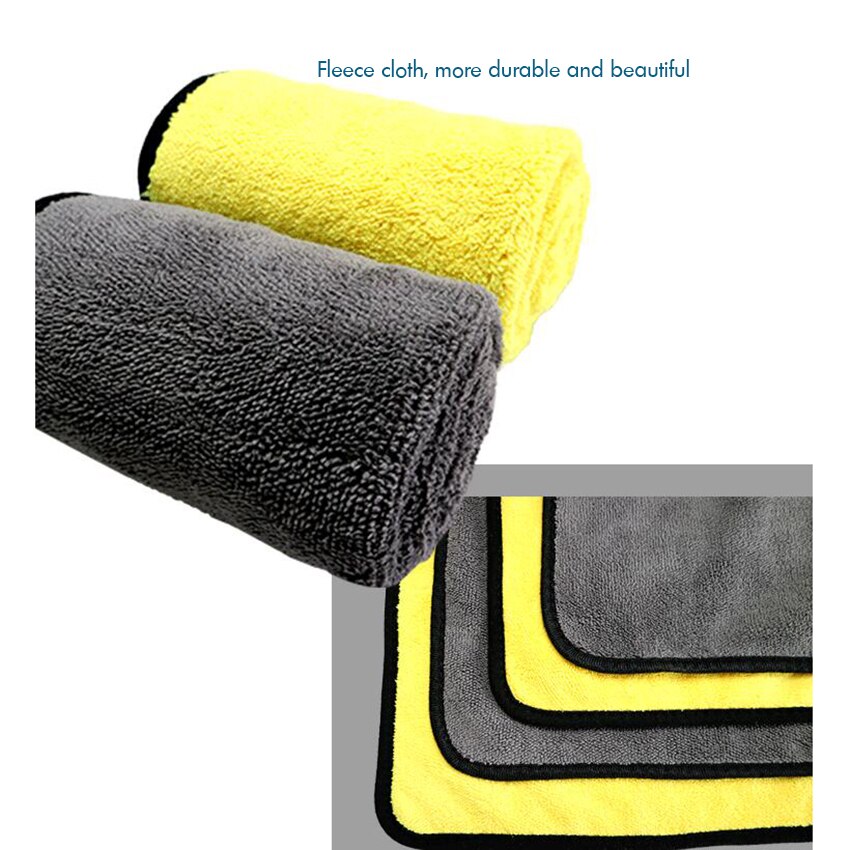 Toallas para secar coches de microfibra súper absorbentes grandes toallas para lavar coches sin arañazos toallas para limpiar coches, 30x30 cm, 30x40 cm, 30x60cm