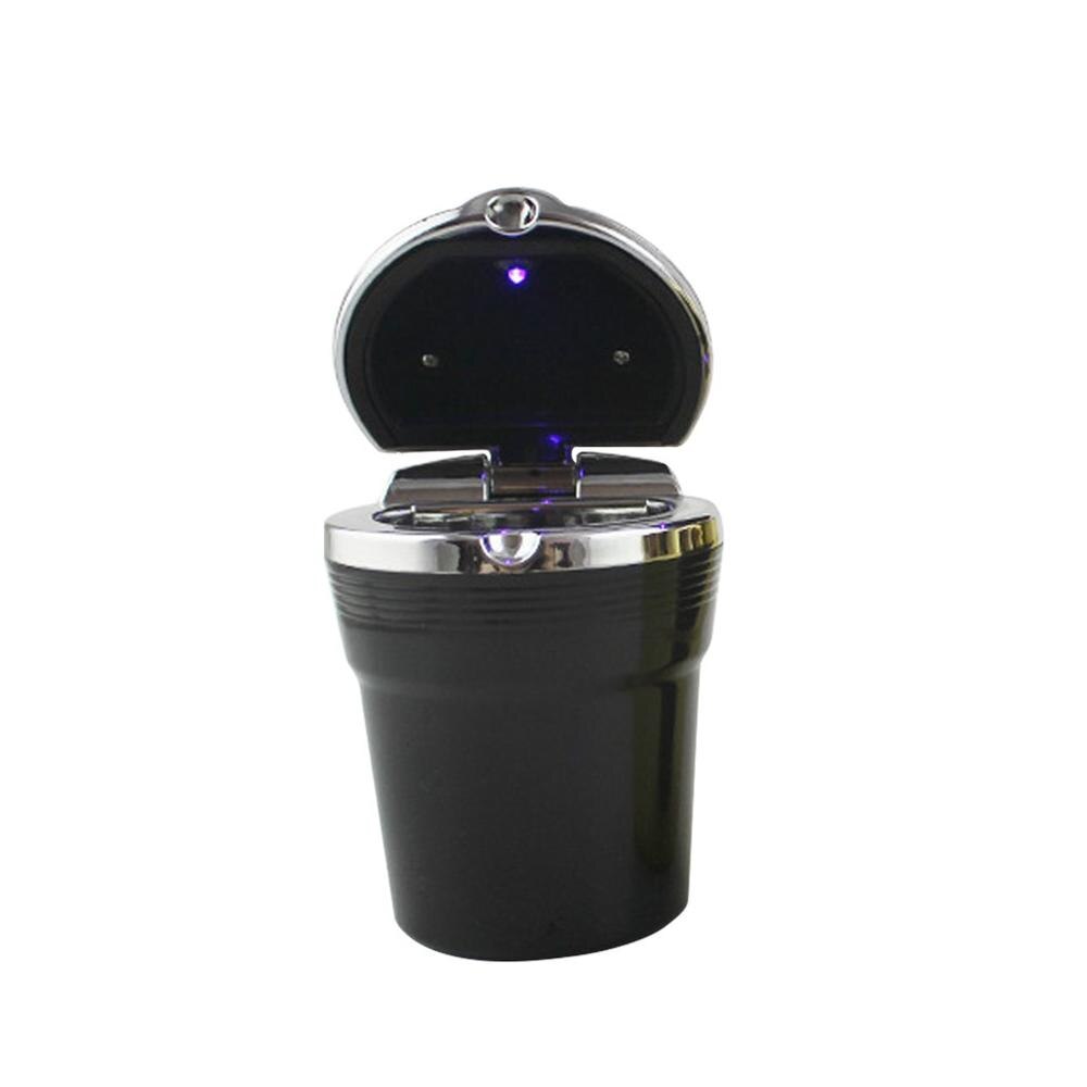 Algemeen Gebruik Auto asbak LED light asbak vierkante metalen auto asbak