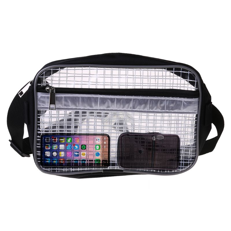 Mannen Vrouwen Anti-Statische Cleanroom Clear Fanny Pack Gereedschapstas Volledige Cover Pvc Ingenieur Heuptas Unisex Multifunctionele Riem bum Bag