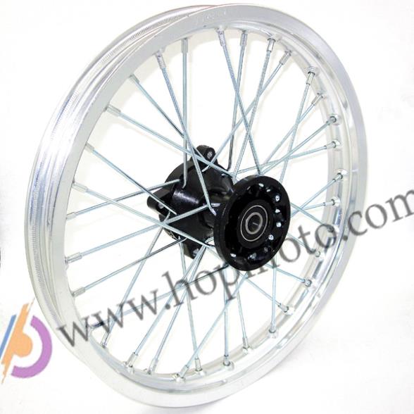 Jante argentée avant d'axe 14 ''14'' 12mm ou 15mm, pour Dirt Bike, trumpstar killer Atomik Pit Pro