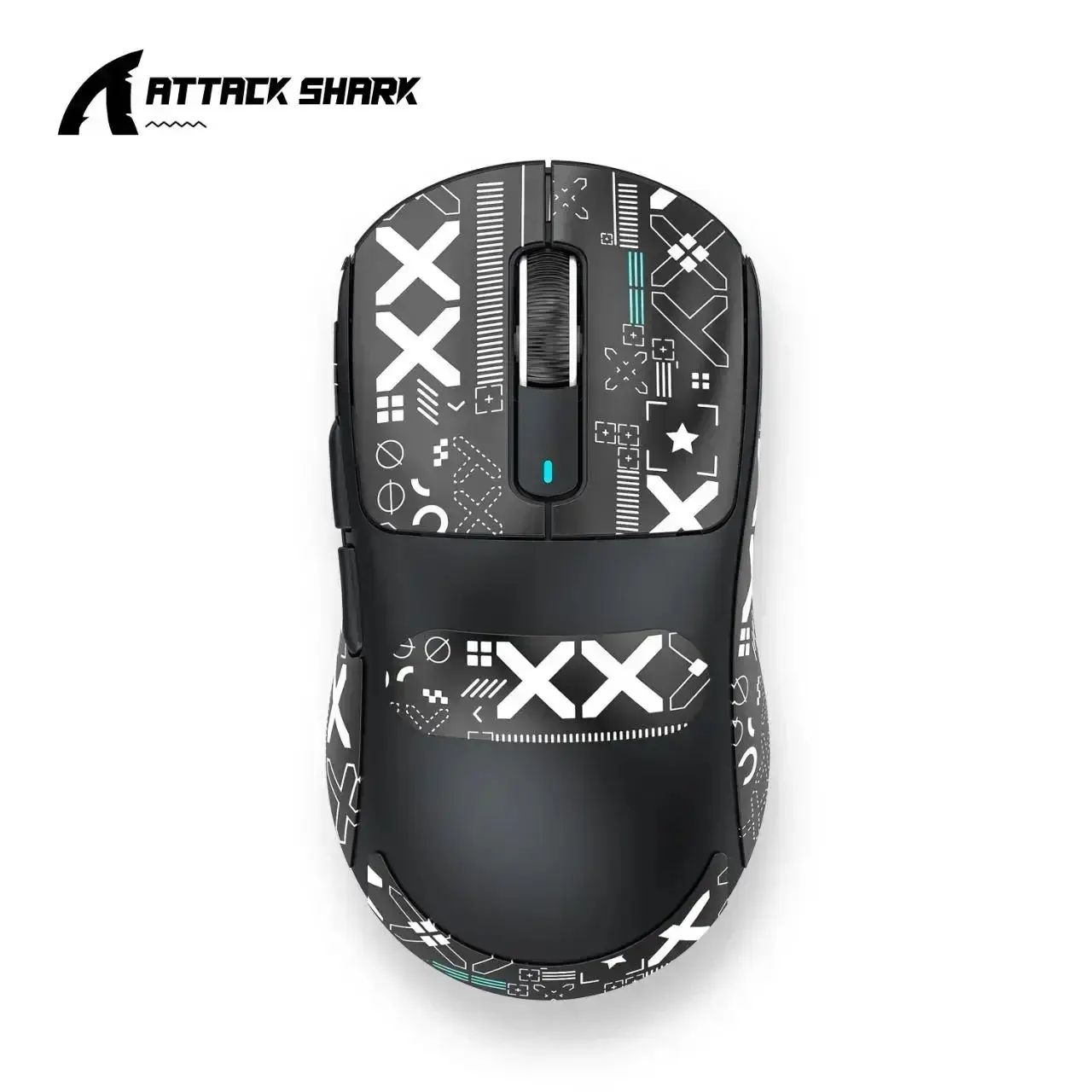 Attack shark  x3/x3 pro langaton pelihiiri, paw 3395 26k dpi, kolmitilayhteys, kevyt, sopii windowsille/macille/kannettavalle tietokoneelle