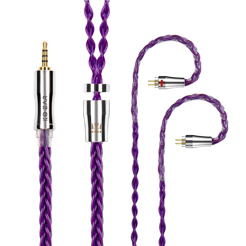 KBEAR Enma 8Core Furukawa Original PCUHD OFC Upgrade Cable 2.5/3.5/4.4mm With 2Pin/MMCX Connector For KBEAR LARK KS2 IEMS: Khaki