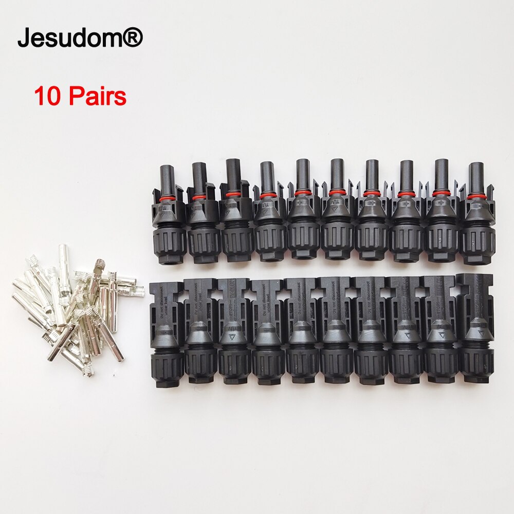 10 Pairs Male and Female Solar Panel Connector Used for Solar Cable Suitable Cable Cross Sections 2.5mm2~6.0mm2: 10 Pairs